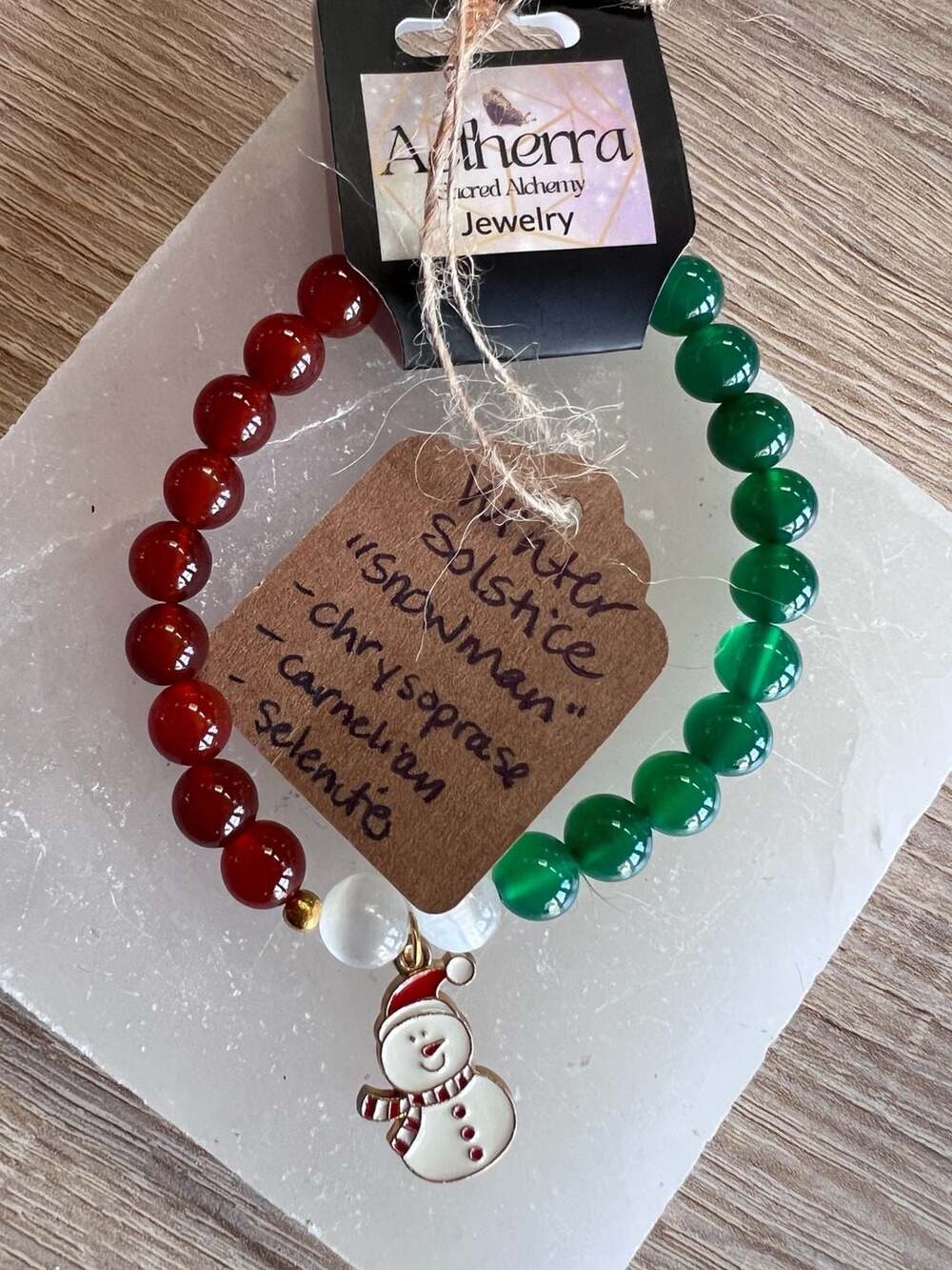 Aetherra Sacred Alchemy Jewelry Winter Solstice Beaded Bracelet
